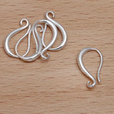 20pcs/lot Silver Copper Wire Earring Hooks Clasp For DIY Jewelry