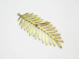 6pcs Brass Leaf Charm Dangle Earring Accessories 31.6x25x1mm