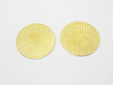 20pcs Brass Round Charms 25mm Earring Accessories Brass Findings Jewelry R564