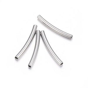 10PC Stainless Steel Tube Beads for DIY Jewelry Making