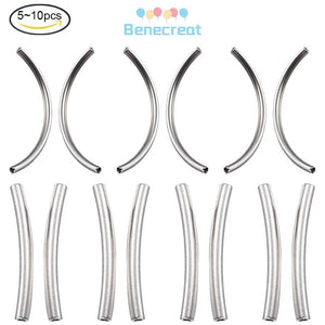 10PC Stainless Steel Tube Beads for DIY Jewelry Making