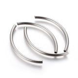 10PC Stainless Steel Tube Beads for DIY Jewelry Making