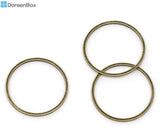100 Bronze Tone Closed Jump Rings Findings 20mm