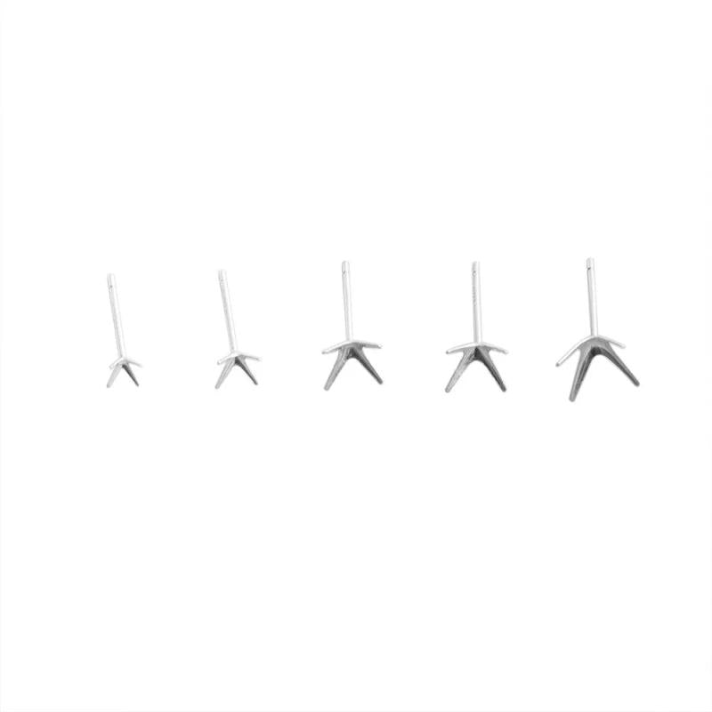 5 Pairs S925 Sterling Silver Earring Holder for Jewelry Making