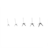 5 Pairs S925 Sterling Silver Earring Holder for Jewelry Making
