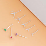 5 Pairs S925 Sterling Silver Earring Holder for Jewelry Making