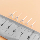 5 Pairs S925 Sterling Silver Earring Holder for Jewelry Making