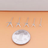 5 Pairs S925 Sterling Silver Earring Holder for Jewelry Making