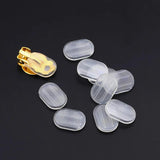 50 PCS Silicone Anti-pain Ear Clip DIY Earring Accessories