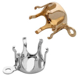 100pcs Copper Silver Claw Setting Base Clasps 5-12mm DIY Pendant F