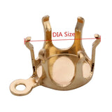 100pcs Copper Silver Claw Setting Base Clasps 5-12mm DIY Pendant F