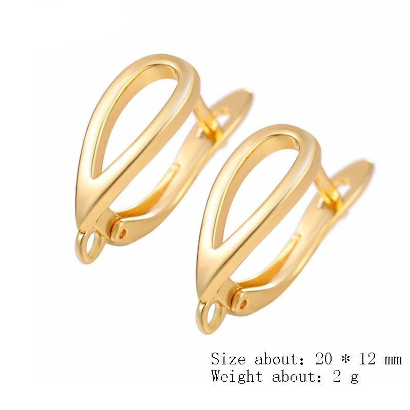 10 Pcs Copper Earrings Hooks Jewelry Making Accessories