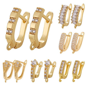 10 Pcs Copper Earrings Hooks Jewelry Making Accessories