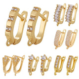 10 Pcs Copper Earrings Hooks Jewelry Making Accessories