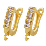 10 Pcs Copper Earrings Hooks Jewelry Making Accessories