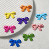 20Pcs 28x18mm Bows Flat Back Resin Cabochons for Jewelry Making DIY