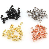 30pcs Stainless Steel Earplug Earring Backs for DIY Jewelry Making
