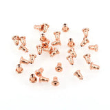 30pcs Stainless Steel Earplug Earring Backs for DIY Jewelry Making