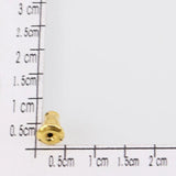 30pcs Stainless Steel Earplug Earring Backs for DIY Jewelry Making