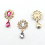 Alloy Rhinestones Pendant Brooch 10Pcs/Lot 25*45mm for Party Holiday