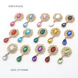 Alloy Rhinestones Pendant Brooch 10Pcs/Lot 25*45mm for Party Holiday