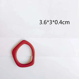 Acrylic Eardrop Shape Earring Accessories Pendant 8pcs