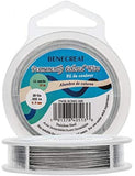 33FT 0.03in LightGrey Bead String Wire Nylon Coated Stainless Steel