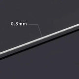 33FT 0.03in LightGrey Bead String Wire Nylon Coated Stainless Steel