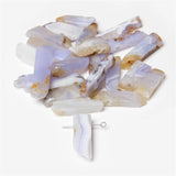 5PCS Natural Stone Beads Lapis Amethysts Amazonite Loose Point Bead Jewelry DIY