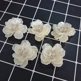 6pcs 3D Crystal Wrist Flower Base for DIY Multilayer Flowers