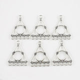 30Pcs Antique Metal Geometric Charms DIY Earring Making Supplies