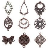 30Pcs Antique Metal Geometric Charms DIY Earring Making Supplies