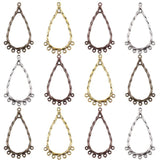 30Pcs Antique Metal Geometric Charms DIY Earring Making Supplies