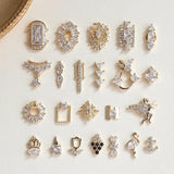 10pcs Zircon Glitter Nail Stickers DIY Jewelry Nail Charms