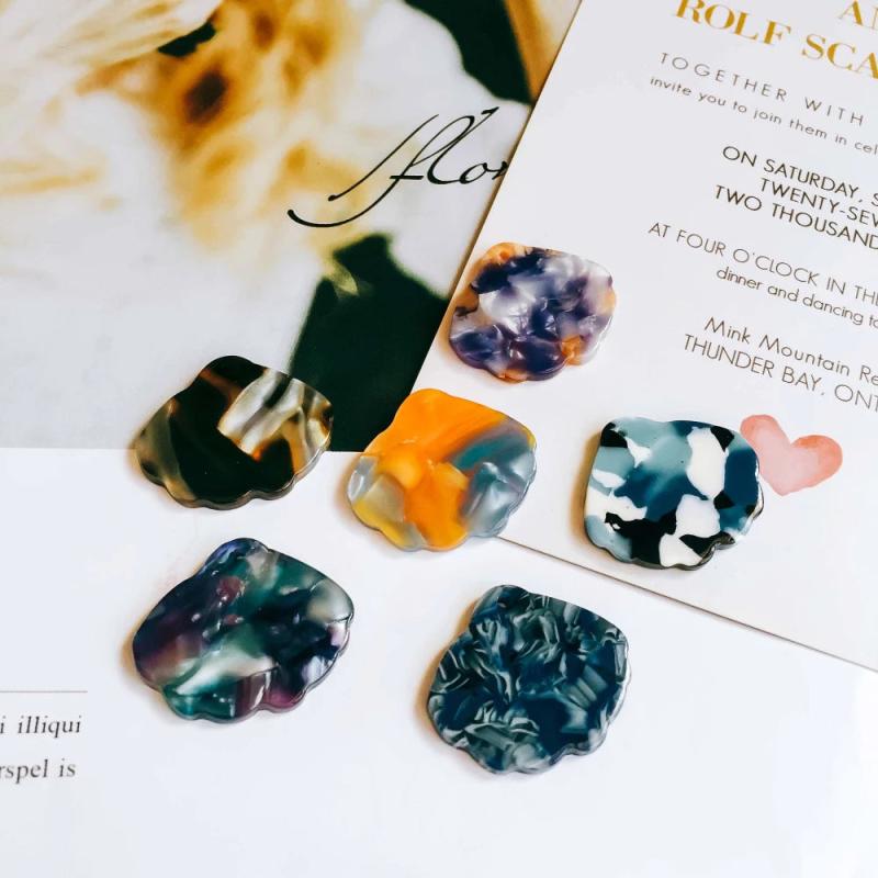 Resin Shell Shape Eardrop Diy Pendant Necklace Charms 10pcs