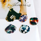 Resin Shell Shape Eardrop Diy Pendant Necklace Charms 10pcs