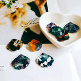 Resin Shell Shape Eardrop Diy Pendant Necklace Charms 10pcs