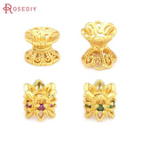 Matte Brass Double Side Beads Caps Spacer Beads Jewelry Making Supplies