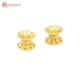 Matte Brass Double Side Beads Caps Spacer Beads Jewelry Making Supplies