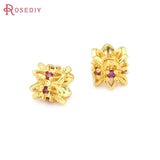 Matte Brass Double Side Beads Caps Spacer Beads Jewelry Making Supplies