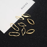 10pcs Irregular Hollow Pendant Charms for Diy Necklace Earrings