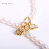 18K Butterfly Pearl Clasps, Zircon Inlaid, Jewelry Materials