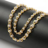 1 Meter Stainless Steel Star Love Heart Pearl Chain DIY Jewelry Findings