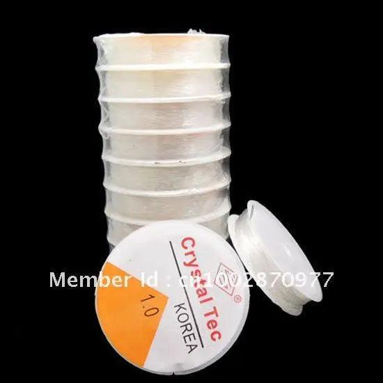 10x10M Translucent Stretch Beading Cord 1.0mm