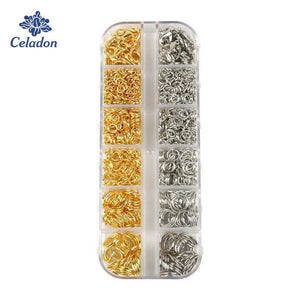 400pcs Lobster Clasps Jump Rings for Jewelry Making