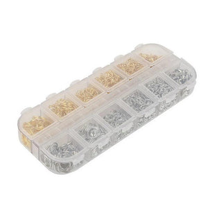400pcs Lobster Clasps Jump Rings for Jewelry Making