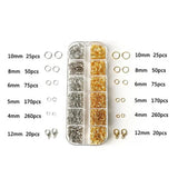 400pcs Lobster Clasps Jump Rings for Jewelry Making
