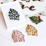 Multicolor Hollow Leaves Earring Accessories Necklace Pendant Charms 6pcs