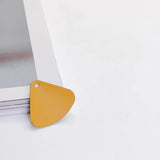 Multicolor Fan Shape Wave Eardrop Metal DIY Material Pendant Necklace Earring