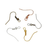 Zinc Alloy Ear Wire Hooks Earring Findings DIY Making Drop Earrings, 200-250PCs